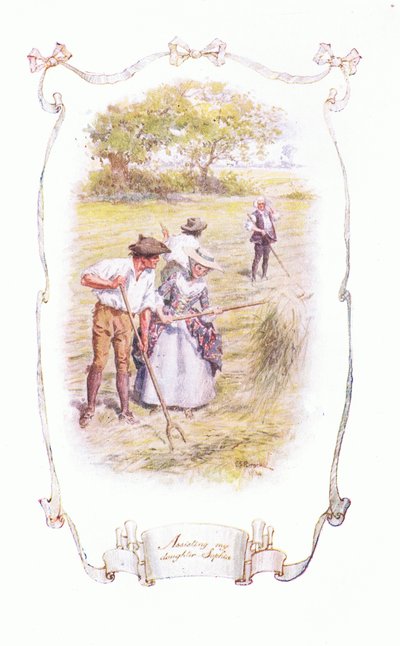 Assisting My Daughter Sophia, from The Vicar of Wakefield Published by J M Dent & Son Ltd, 1920s by Charles Edmund Brock